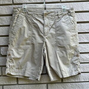 Lauren Ralph Lauren Roll Up Lightweight Shorts Sz 8